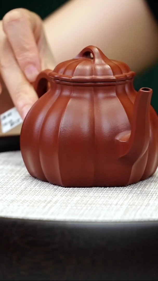 茶壶紫砂春风吉祥-大红袍-220cc