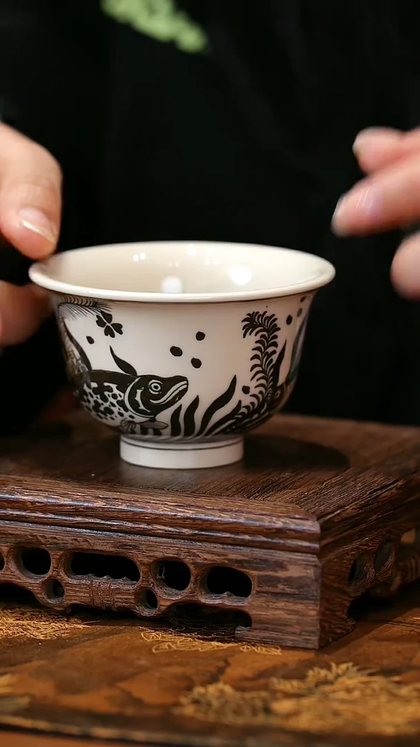 【闪购商品】陶瓷杯子景德镇手工手绘A63