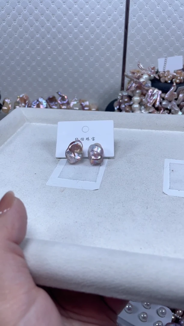 未镶嵌耳饰淡水珍珠【纯恬珍珠】