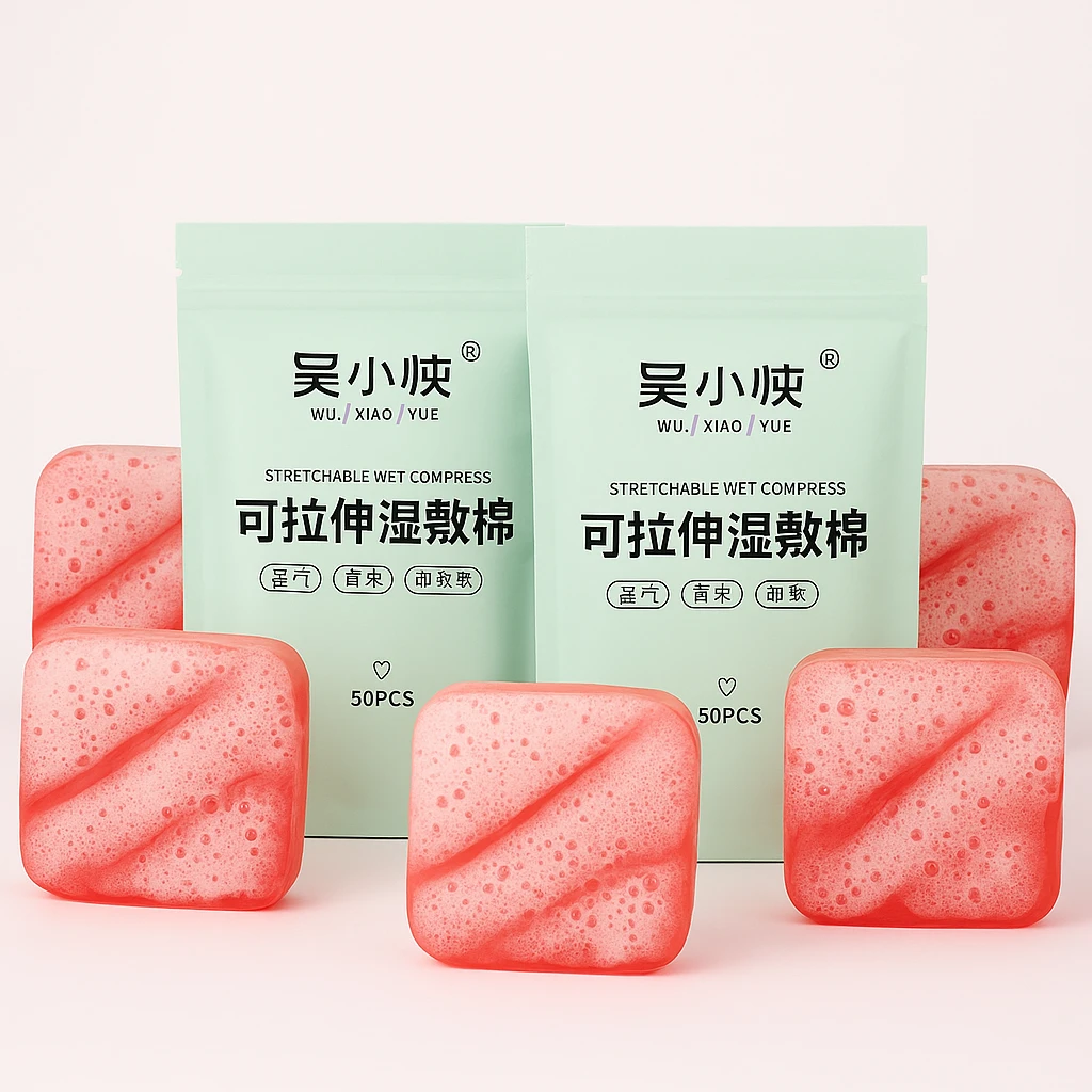 2包湿敷棉5块精油皂2包湿敷棉大礼包补充装