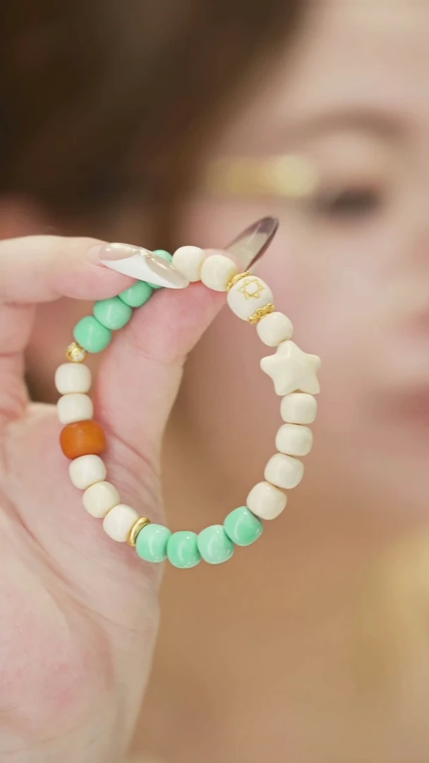 无锆石白色海星手链 17cm SG-001026