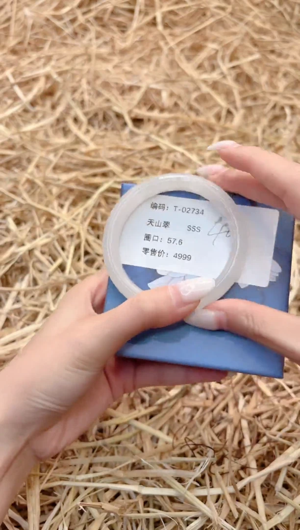 未镶嵌手镯石英质玉T02734-57.6