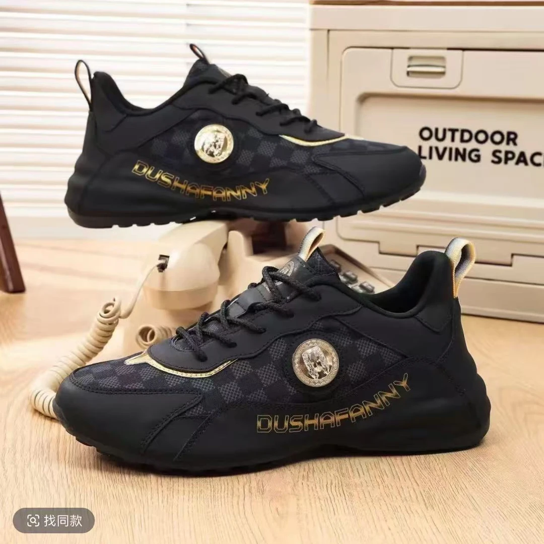 DS-2501高端棋盘格定制系列手工帕拉鞋男女情侣鞋鞋子