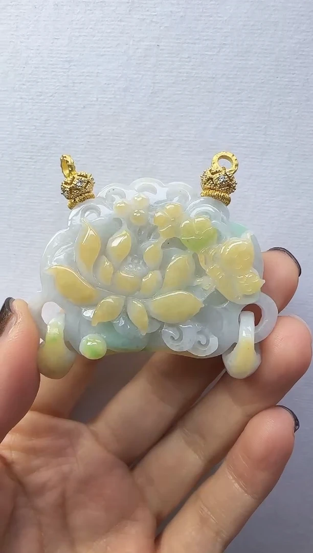 颈饰未镶嵌翡翠国风翡翠