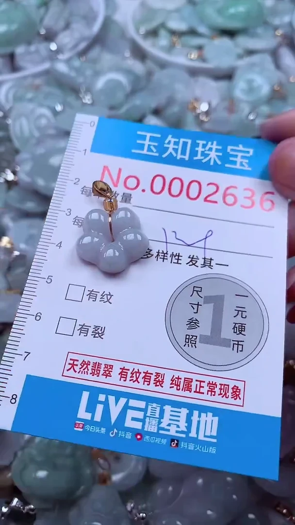 吊坠(不含链)未镶嵌翡翠2636