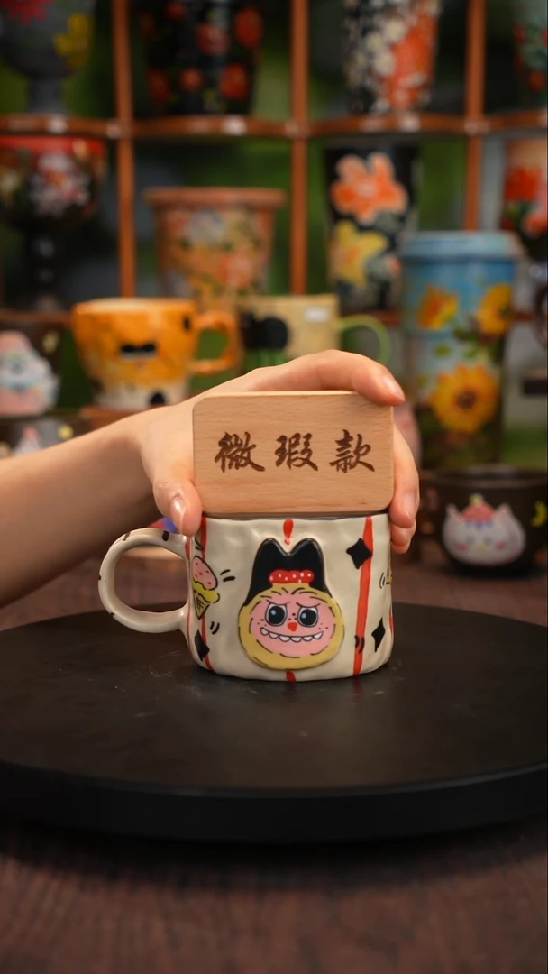 景德镇釉下彩手绘微瑕