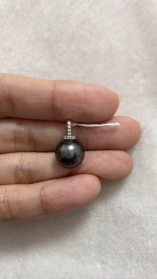 【闪购商品】海水珍珠吊坠(赠链)银S925镶嵌大溪地