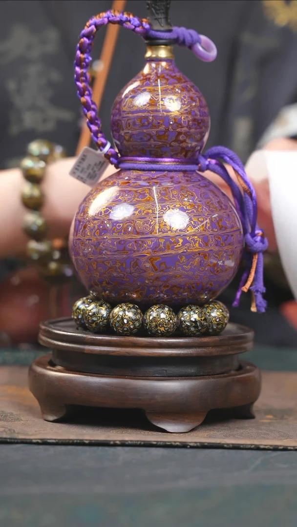 【闪购商品】YH186漆艺酒葫芦不包手串及旋转底座