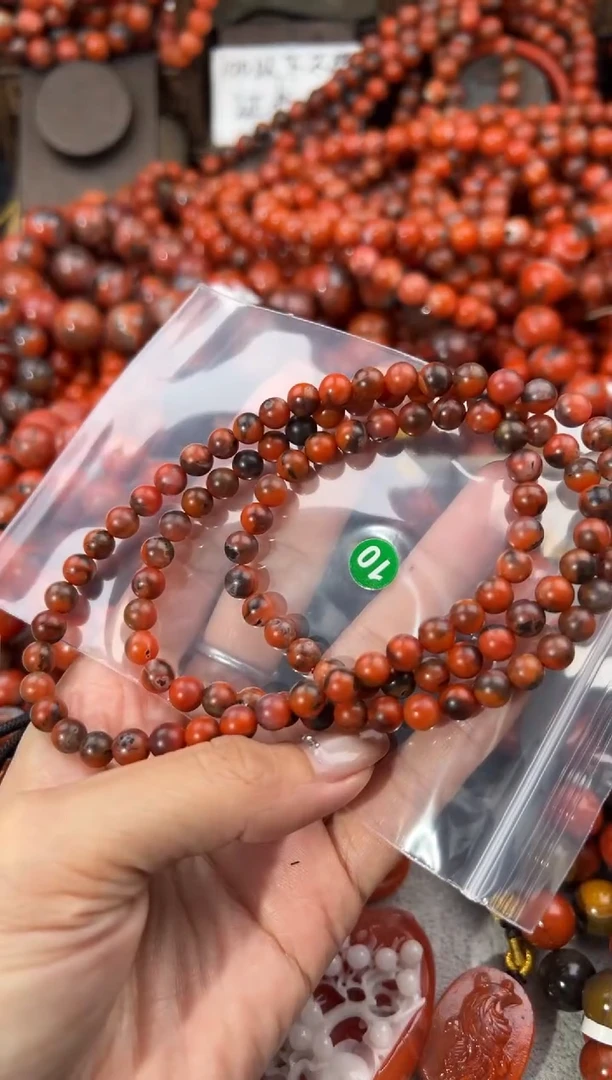 未镶嵌手串南红玛瑙7+