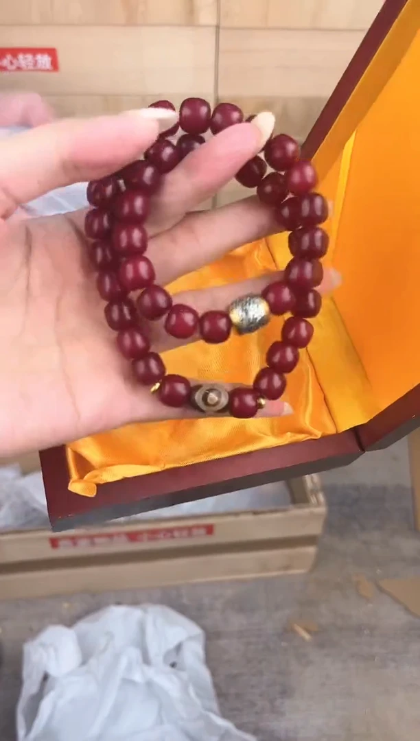 大唐红文玩阁天珠红玉菩提提链接@@YS895