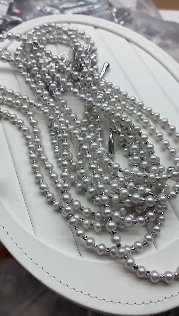 项链未镶嵌淡水珍珠多样性发其一，非无暇