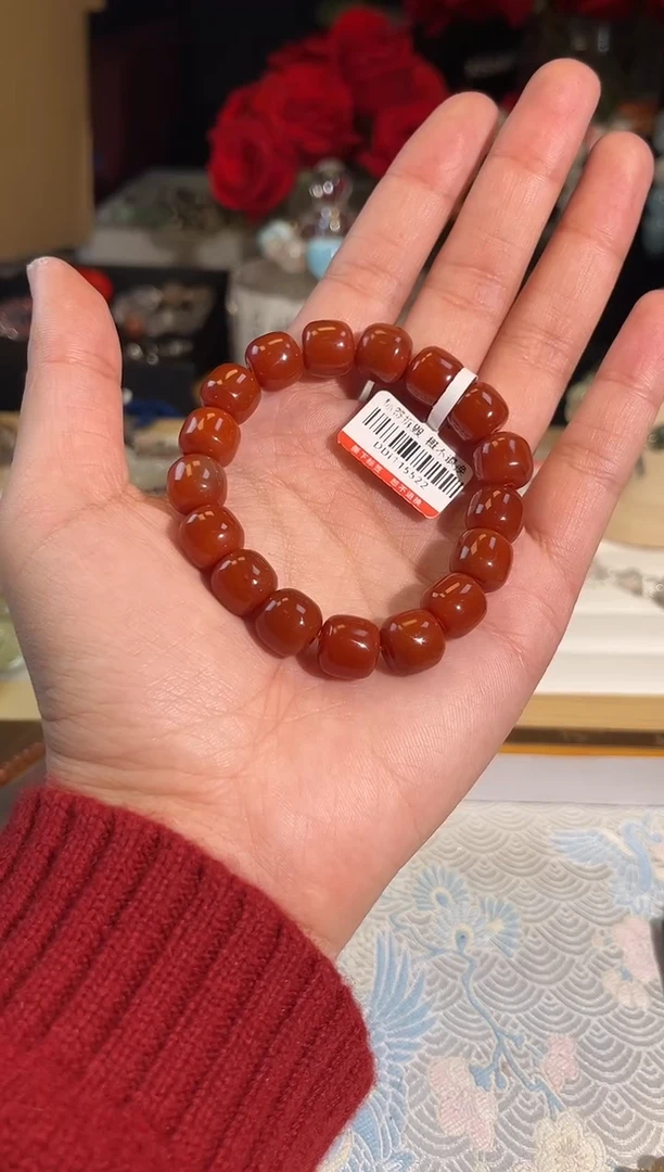 【闪购商品】南红玛瑙手链未镶嵌算盘珠