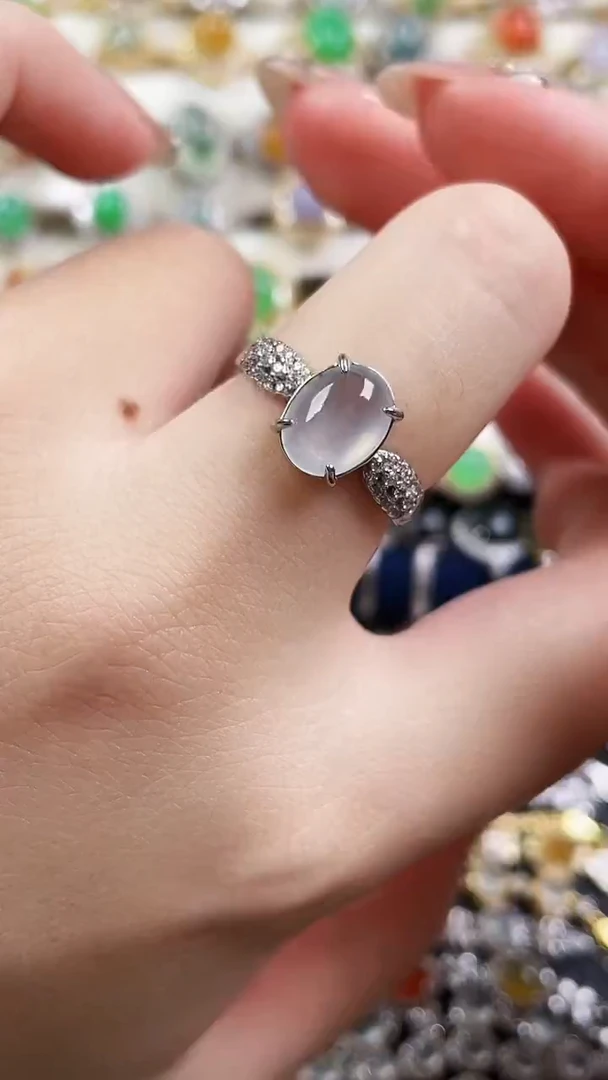 银S925镶嵌戒指翡翠116