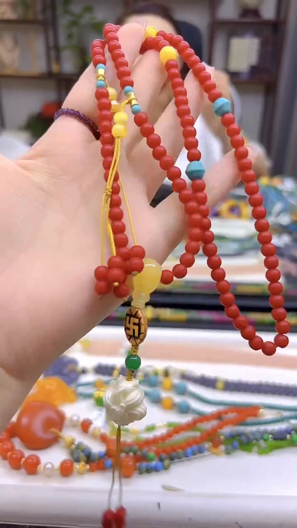 南红玛瑙未镶嵌毛衣链DIY款MQX1