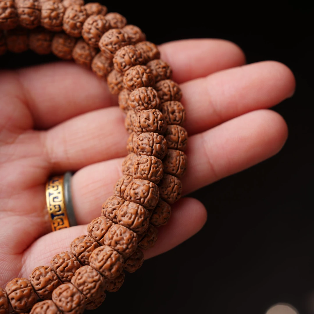 【A30登龙】哥地利高密贴肉二代盘龙纹小金刚长串文玩手串