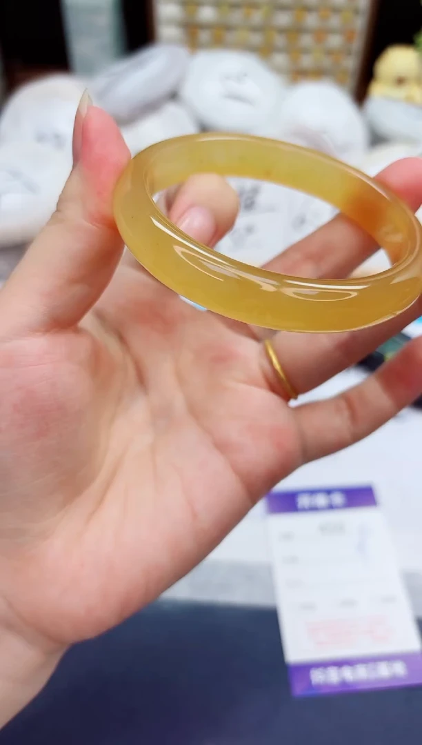 未镶嵌手镯石英质玉450-财气镯-圈口59