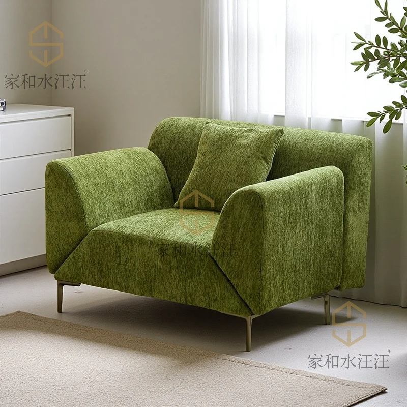 送抱枕【飞大沙发 】设计客厅单人沙发休闲椅可旋转卧室沙发