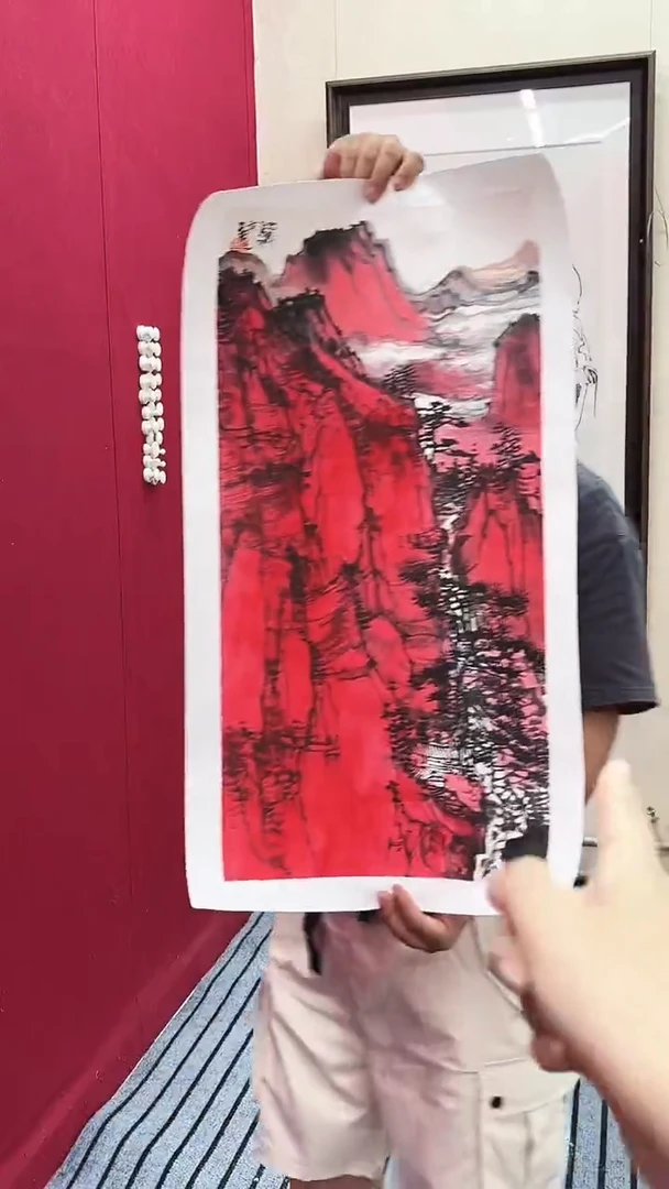 国画刘老师绘画作品 带荣宝斋宁波证书