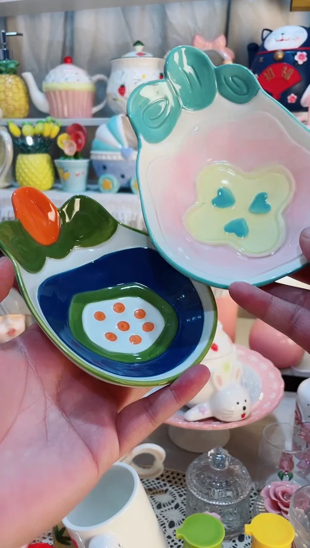 【闪购商品】瓷片小菜碟2个发货快质量好
