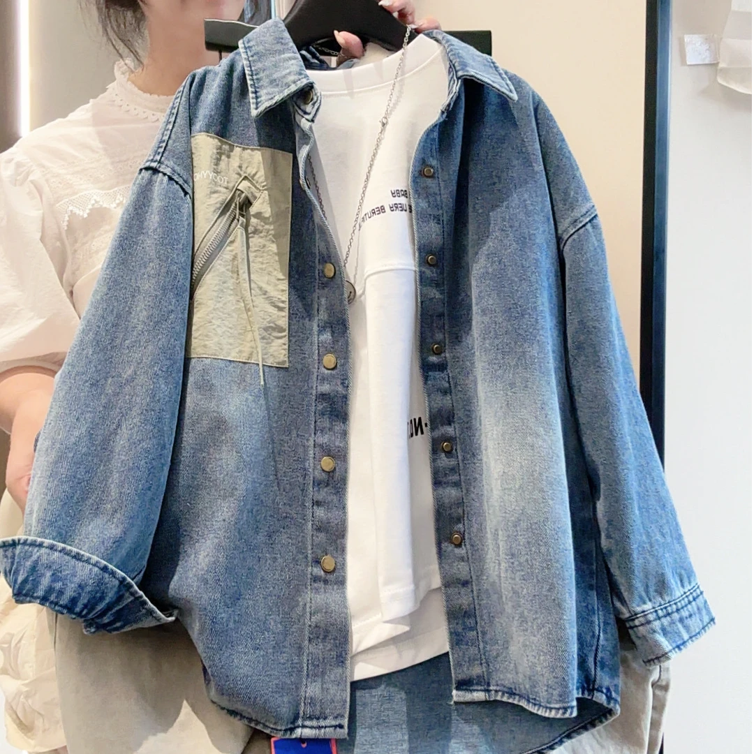 秋季牛仔外套2025新款儿童中大童长袖上衣MT9444