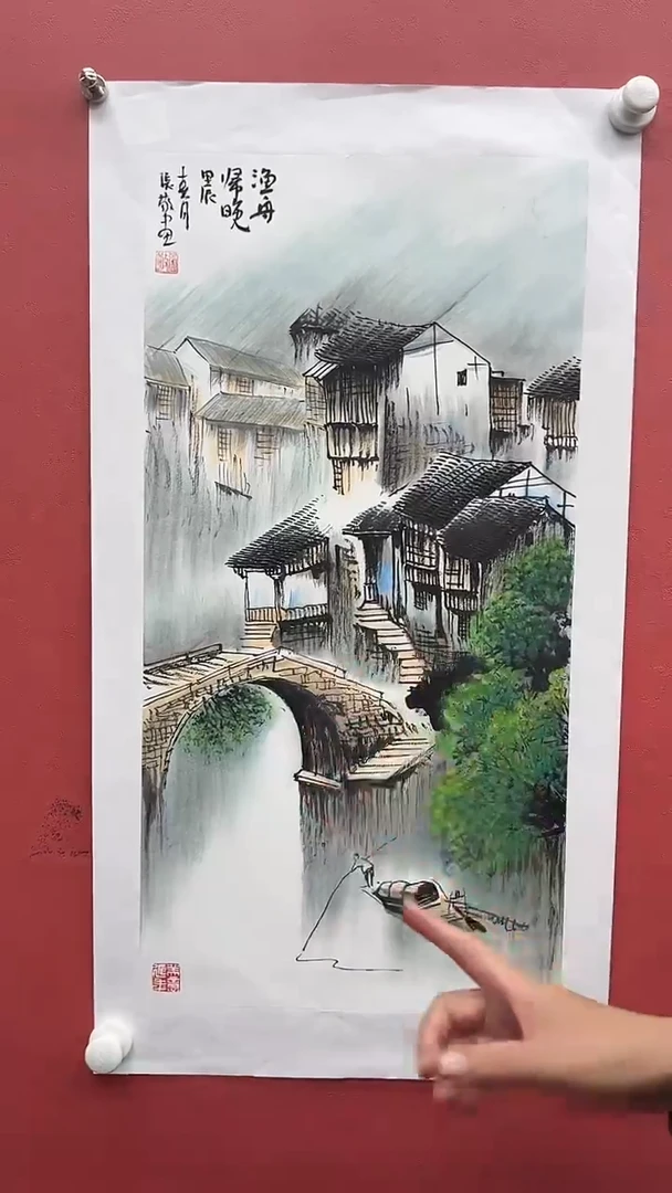 国画张敬-2平尺-水乡