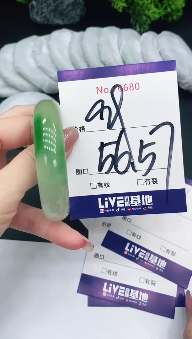 未镶嵌手镯翡翠16680