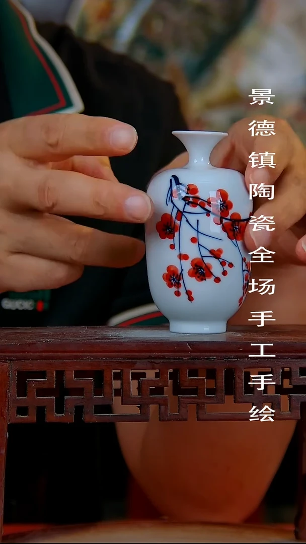 摆件手景德镇陶瓷 全场手工绘