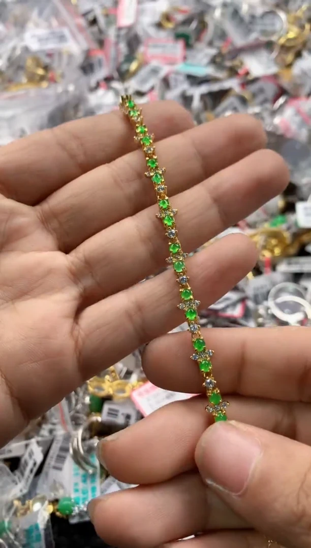 银S925镶嵌戒指翡翠777     2