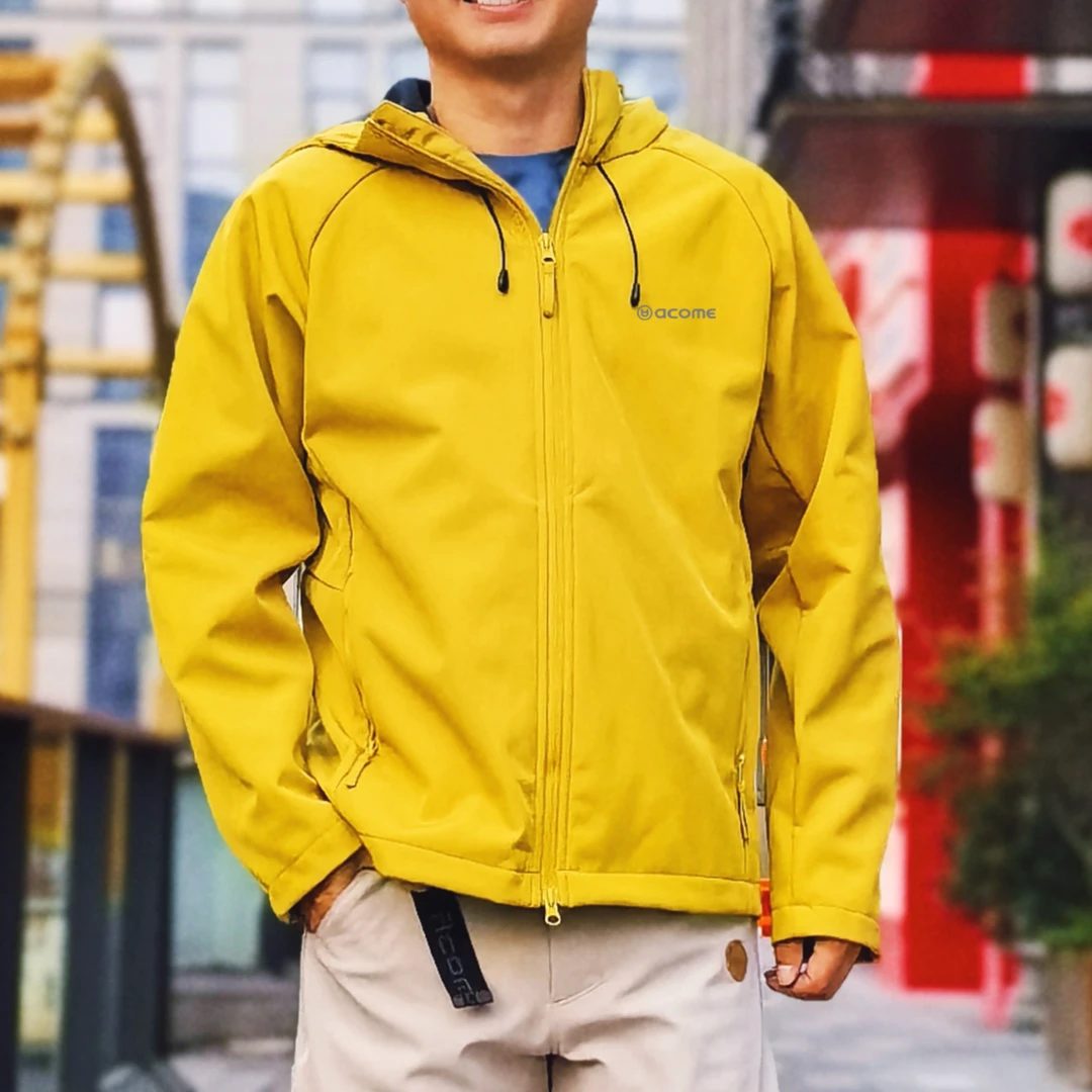 阿珂姆户外软壳加绒防风防泼水保暖弹力外套秋冬季连帽夹克旅游