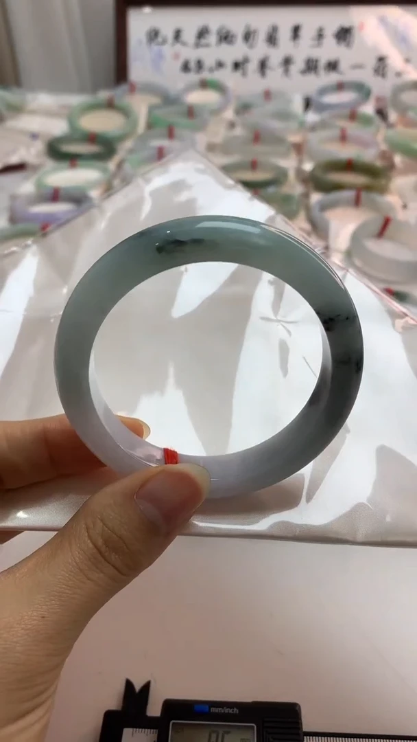 未镶嵌手镯翡翠56.8冰乌鸡