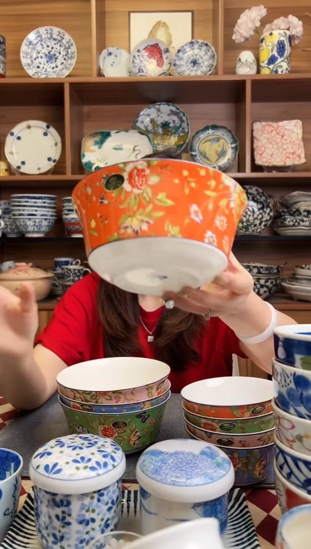 瓷片小屋花园系列温莎 面碗 橙