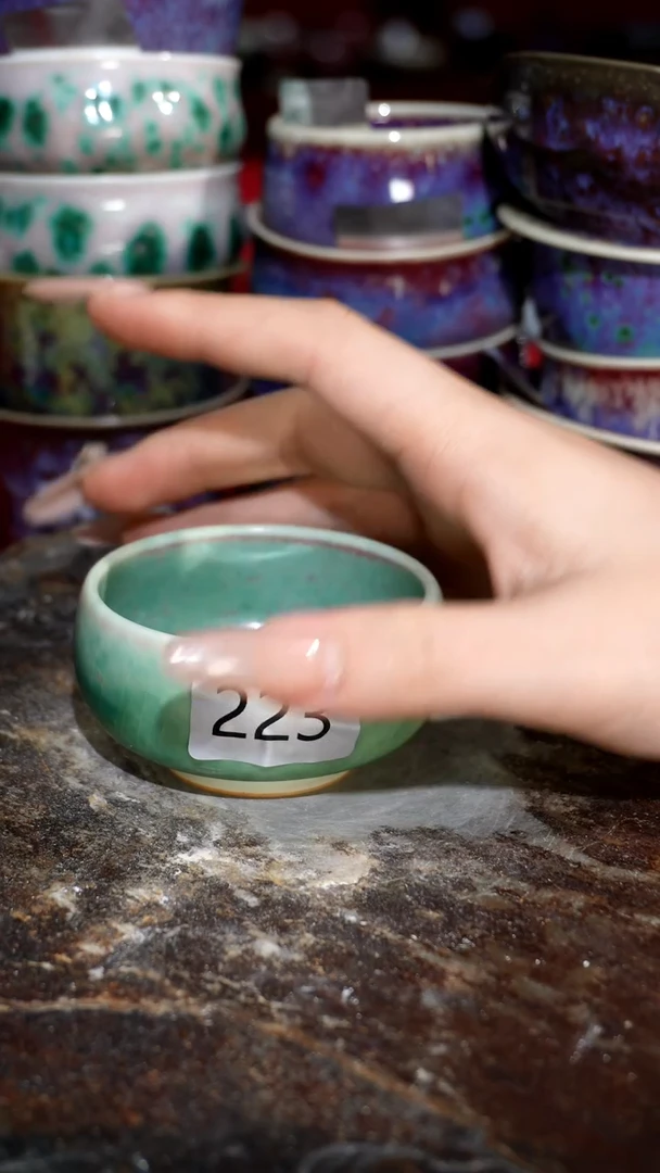 摆件精品窑变钧瓷茶器