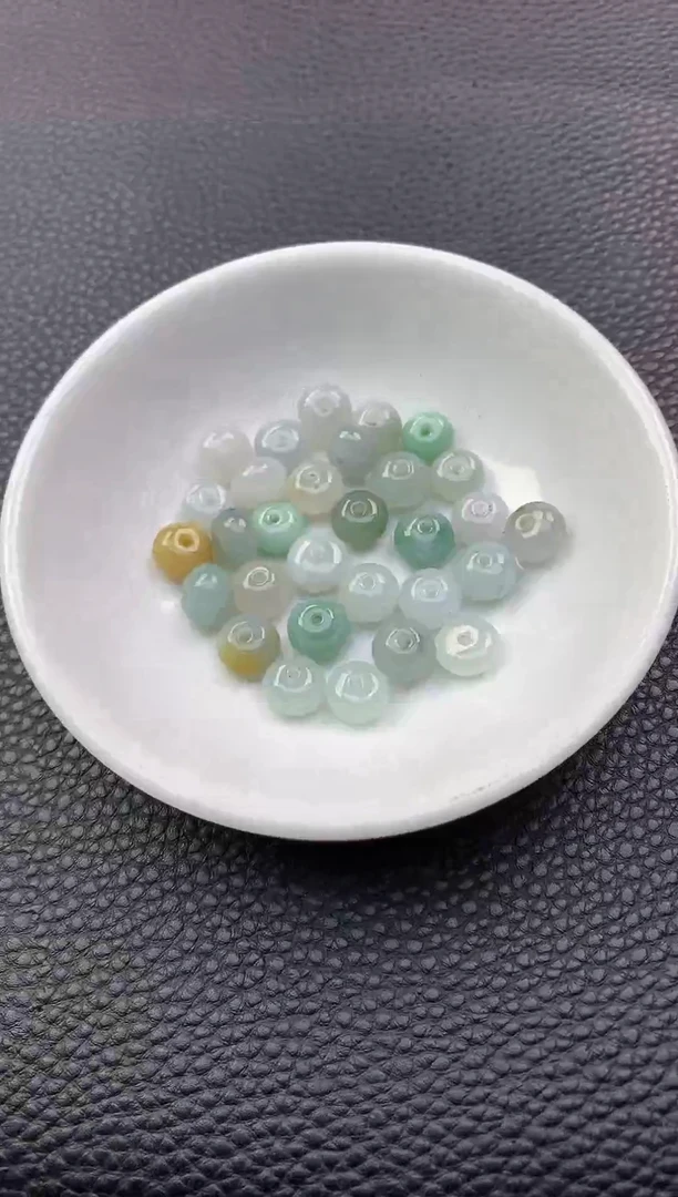 翡翠散珠90天然A货翡翠散珠卡
