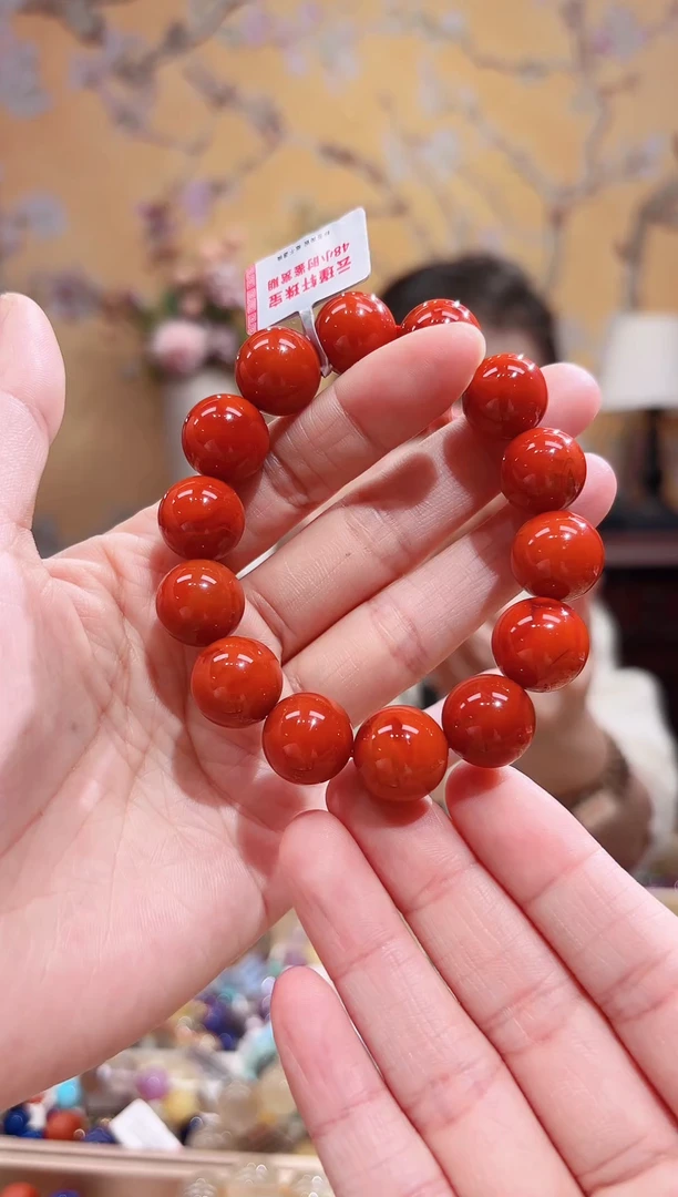 未镶嵌手串南红玛瑙设计款
