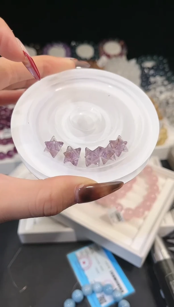 【闪购商品】水晶手链未镶嵌多样性发一紫水星星