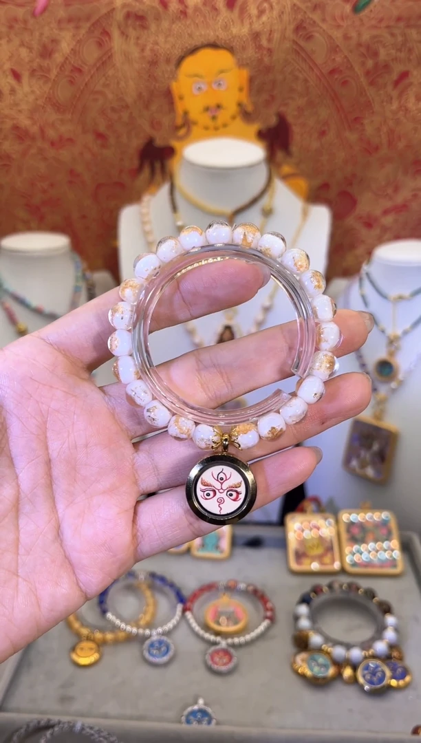 【闪购商品】吊坠白财 纯手绘唐卡