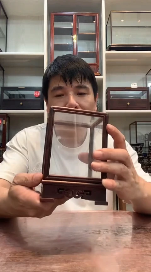 红酸枝木类珍*玻璃罩623