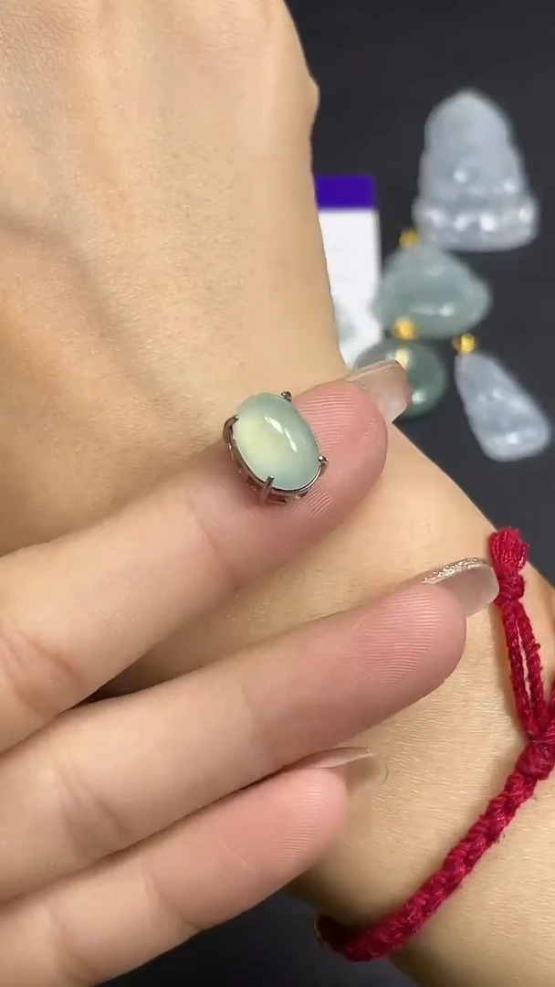 颈饰银S925镶嵌翡翠天然翡翠吊坠
