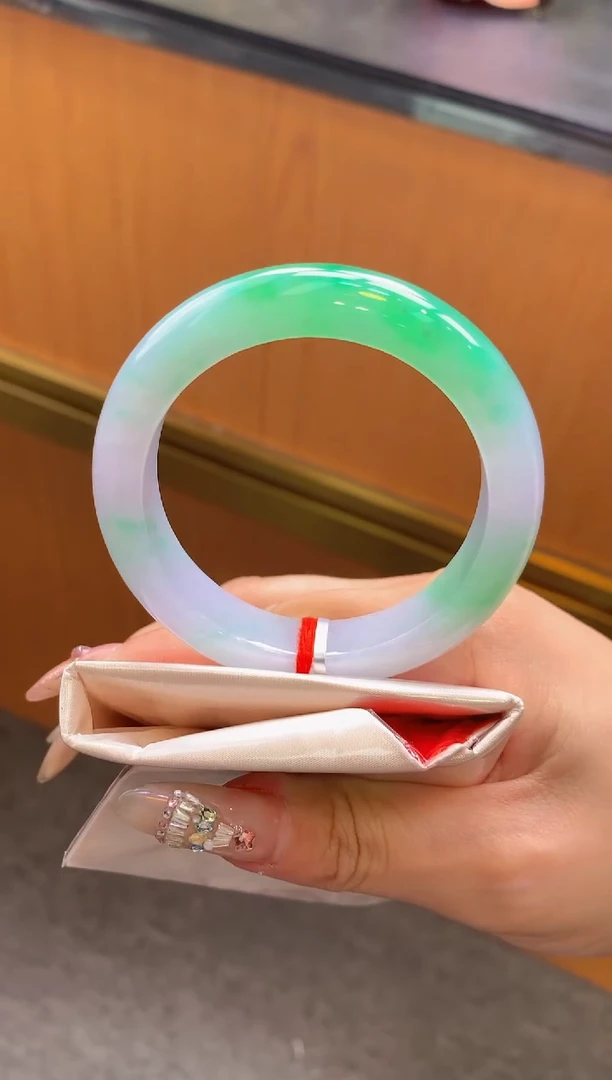 未镶嵌手镯翡翠-F142-正圈54.7-全款21.5万-定金2万