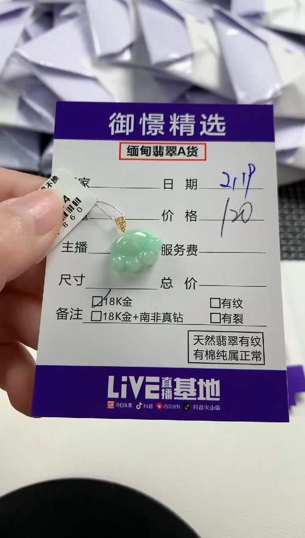 【闪购商品】翡翠颈饰未镶嵌3