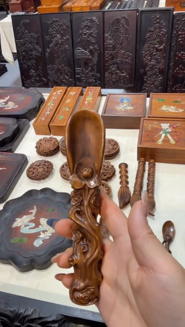 木黄杨 茶勺 茶铲