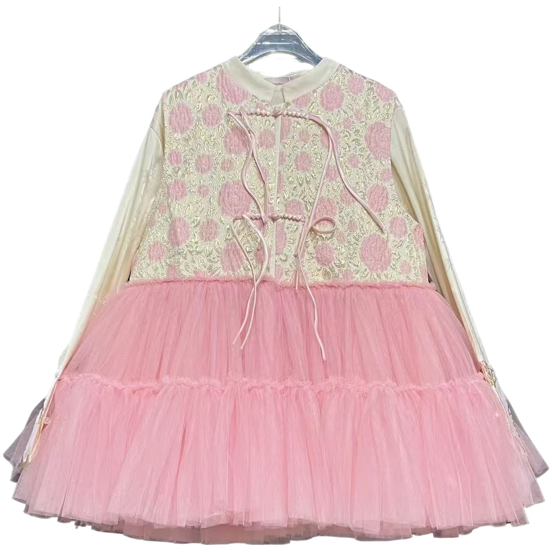 5069【珍珍优选】设计连衣裙时尚中国风两件套时尚百搭蓬蓬裙