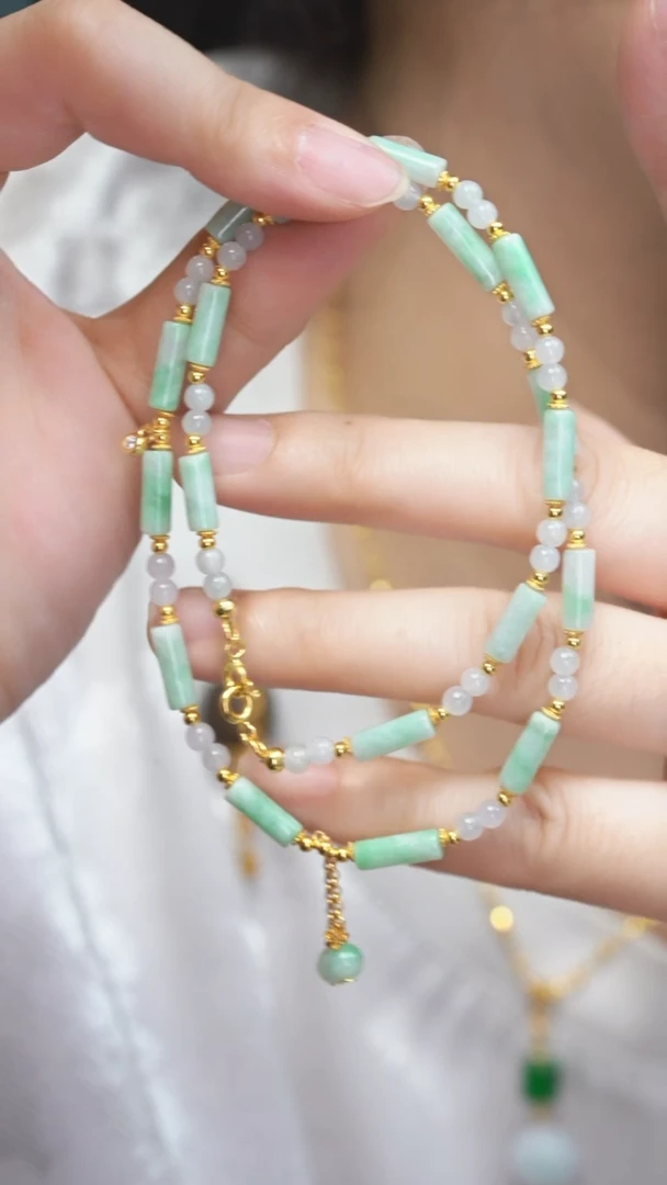 翡翠未镶嵌项链多样性其一发货