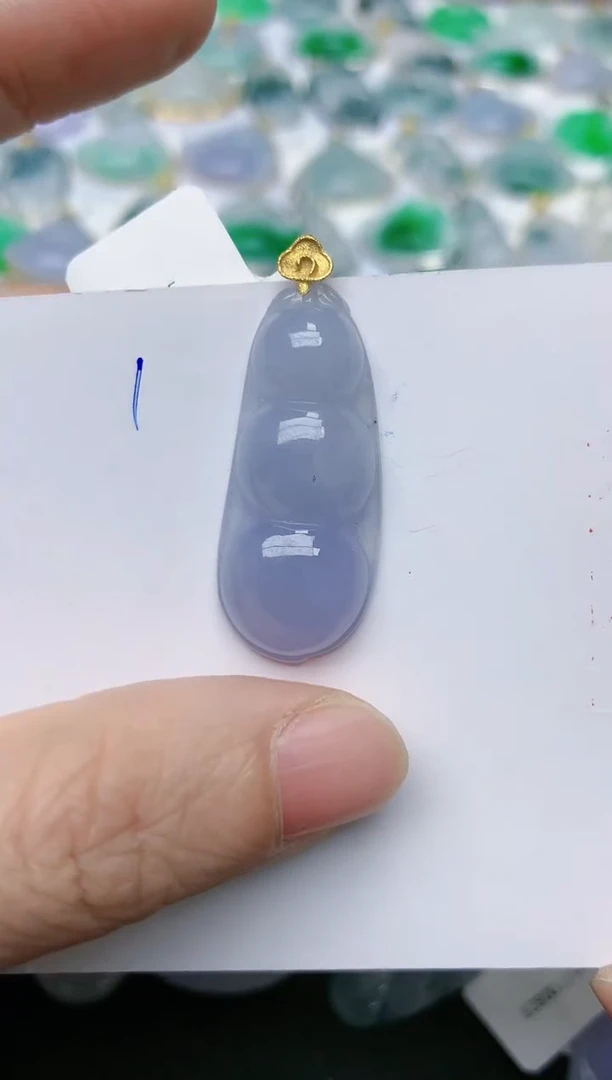 【闪购商品】翡翠颈饰18K金镶嵌天然翡翠A货