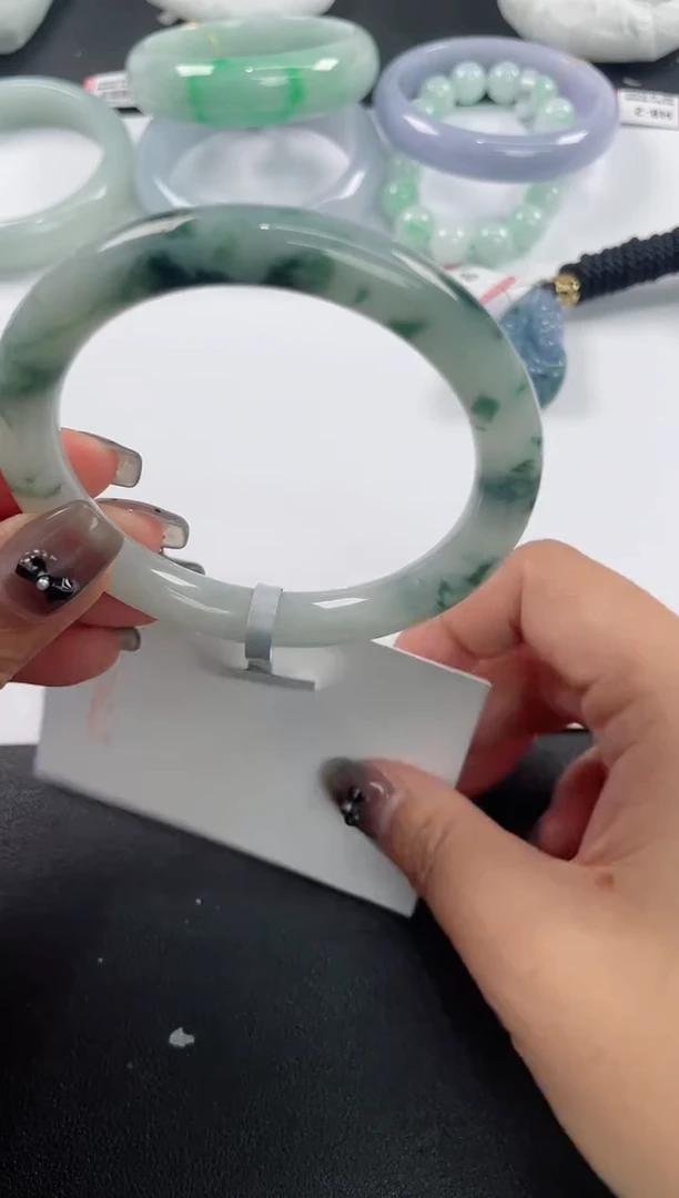 未镶嵌手镯翡翠基地发货H8859 56+