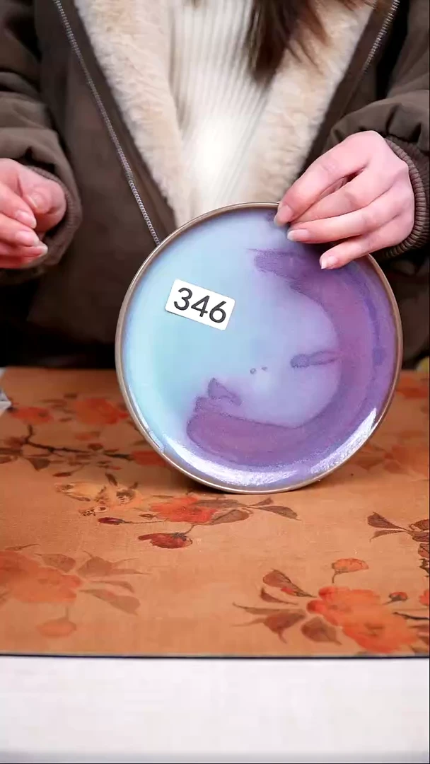 全品钧瓷茶器摆件