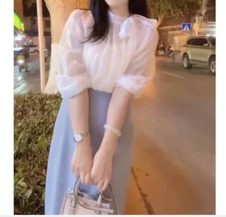 2025夏季新款同款洋气减龄韩版爆款上衣裙子女时尚YY-1