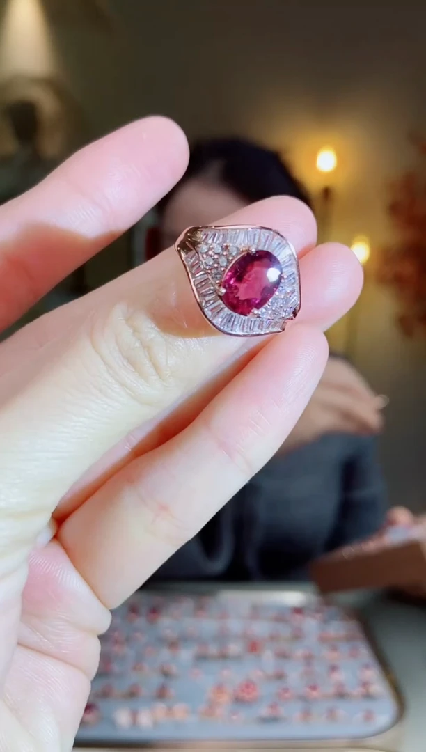 银S925镶嵌手饰碧玺手饰