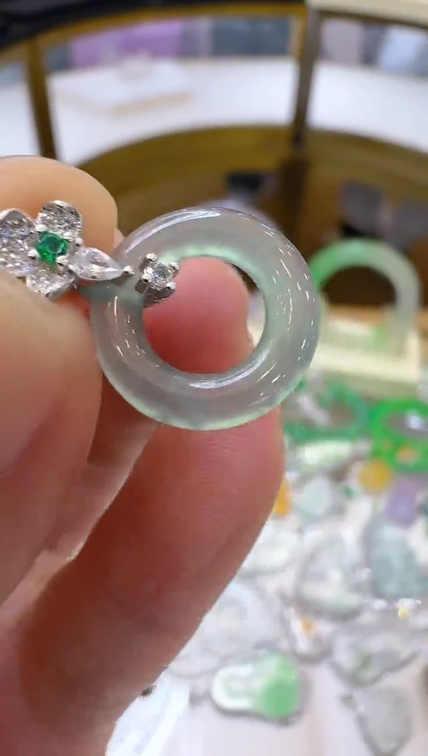 翡翠银S925镶嵌吊坠(不含链)多样性团购发一件