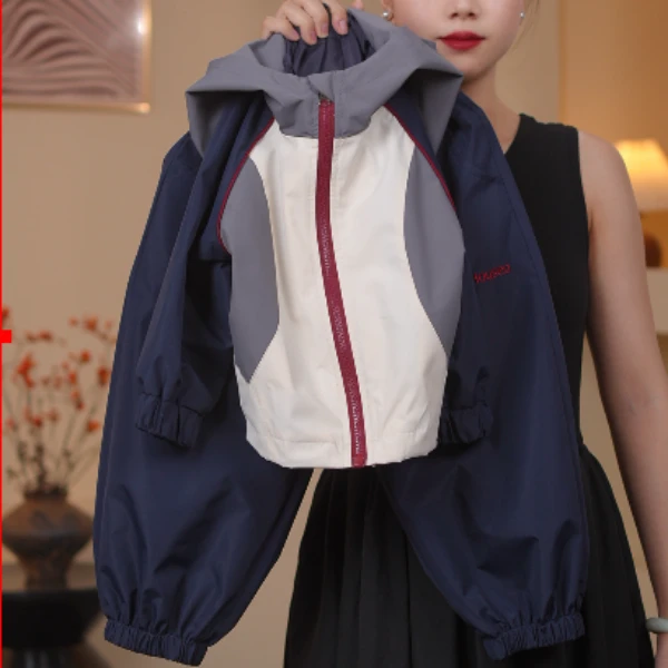 【冲锋衣套装】儿童冲锋衣新款韩版休闲宽松拼色儿童外套套装